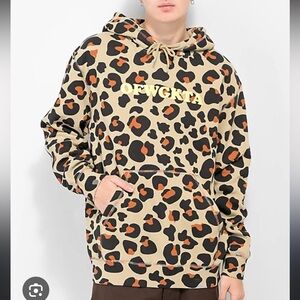 OFWGKTA “ODD FUTURE” leopard and donut print hoodie sweatshirt. Size S